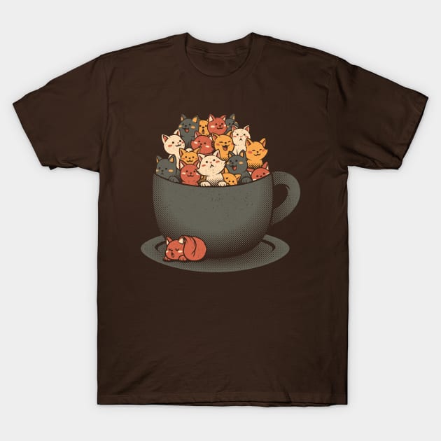 Kitten Latte Overflow Cat by Tobe Fonseca T-Shirt by Tobe_Fonseca